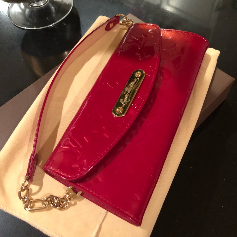 Authentic LV Sunset Blvd Monogram Vernis